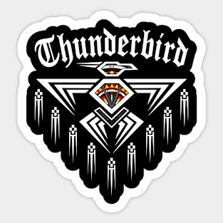 Thunderbird White Sticker